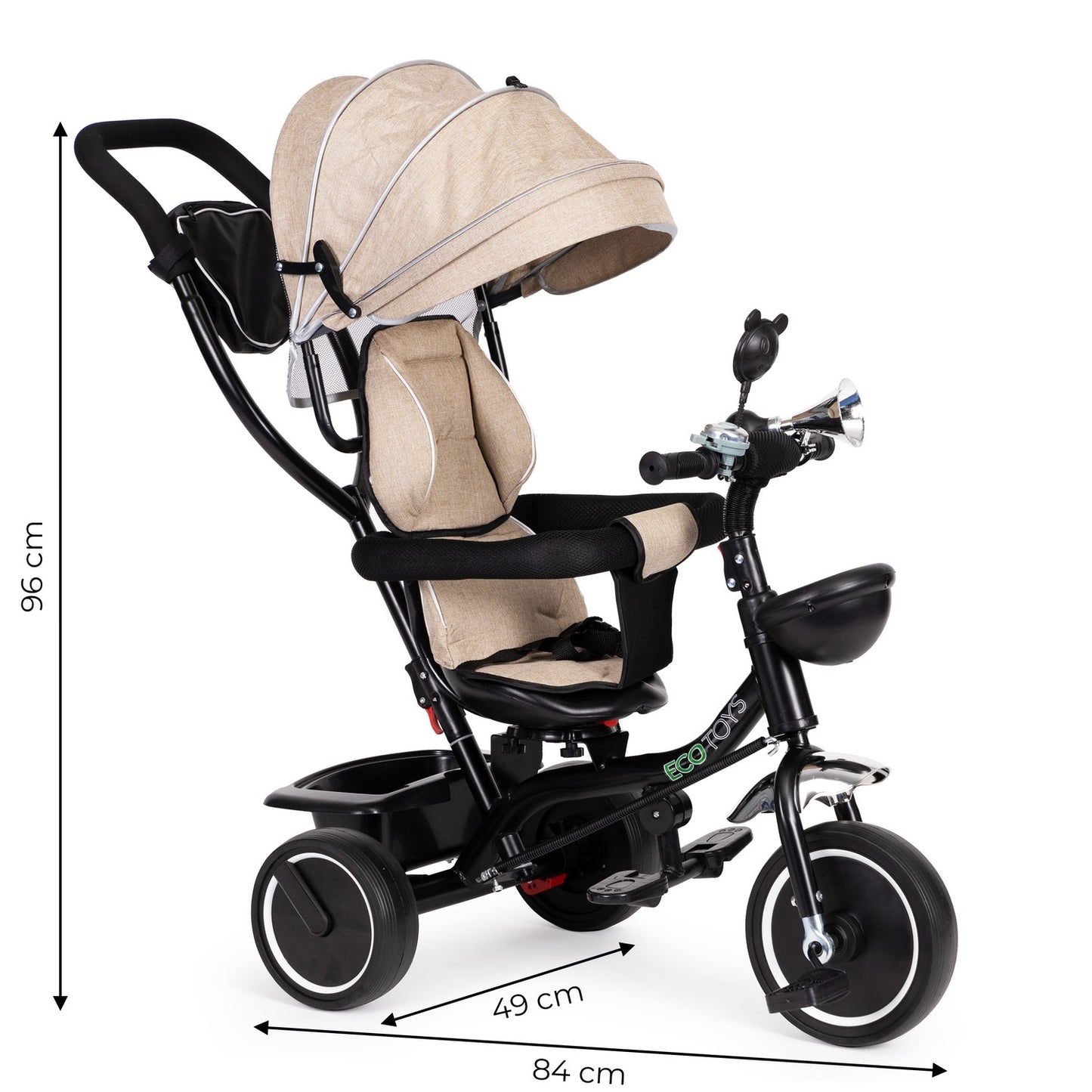 Tricycle swivel seat Beige