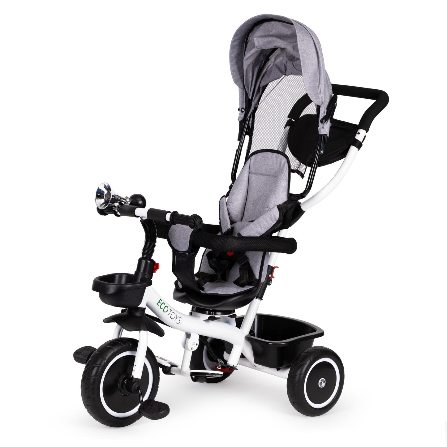 Tricycle with rotating seat 360' ECOTOYS, gray