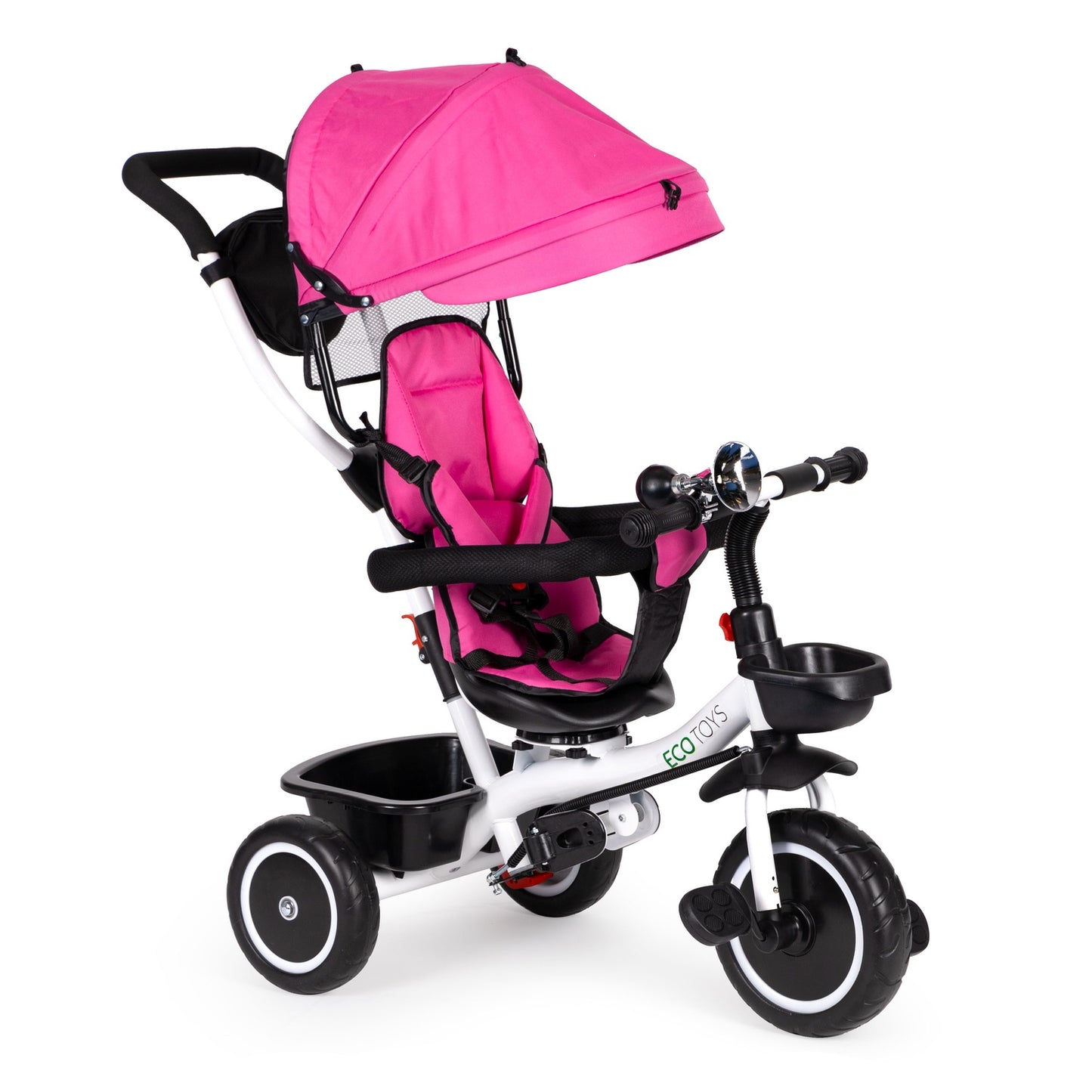 Tricycle with rotating seat 360' ECOTOYS, pink