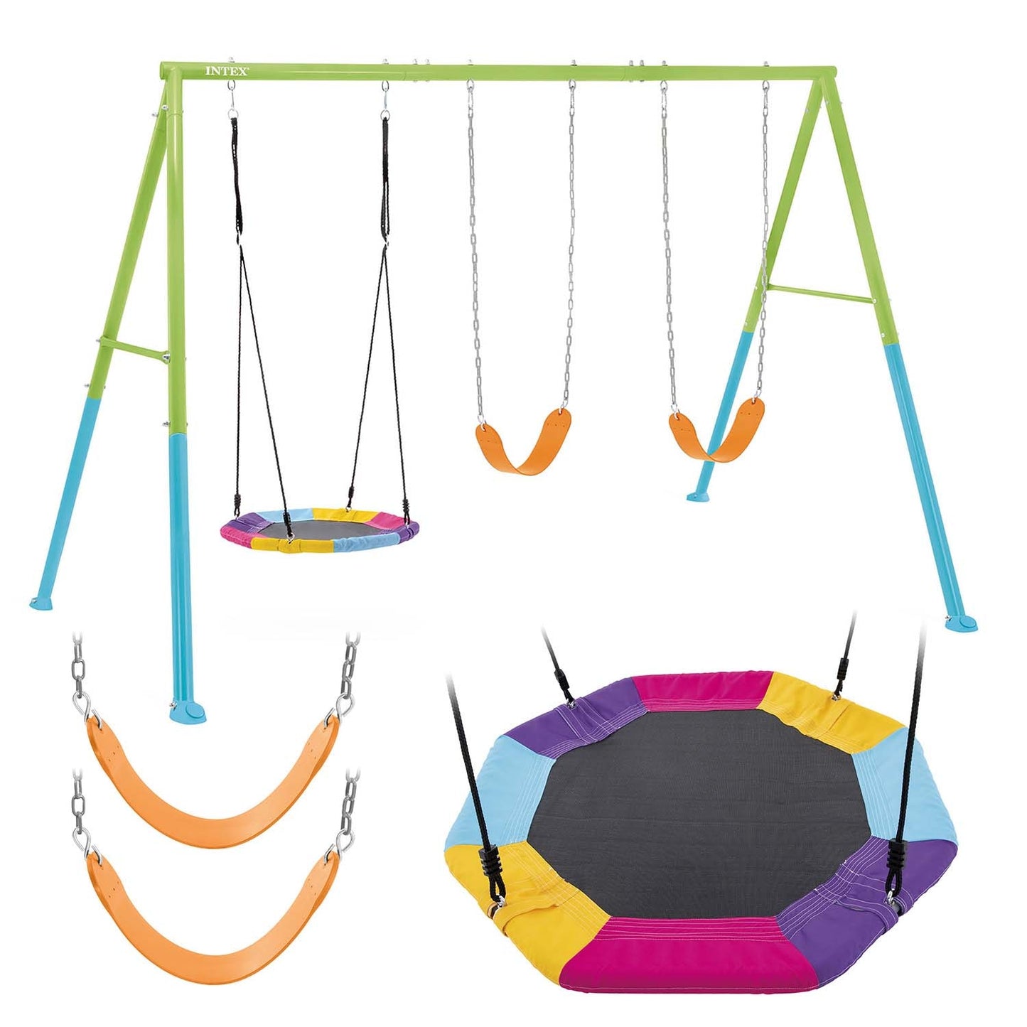 Triple swing playground stork nest Intex 44133