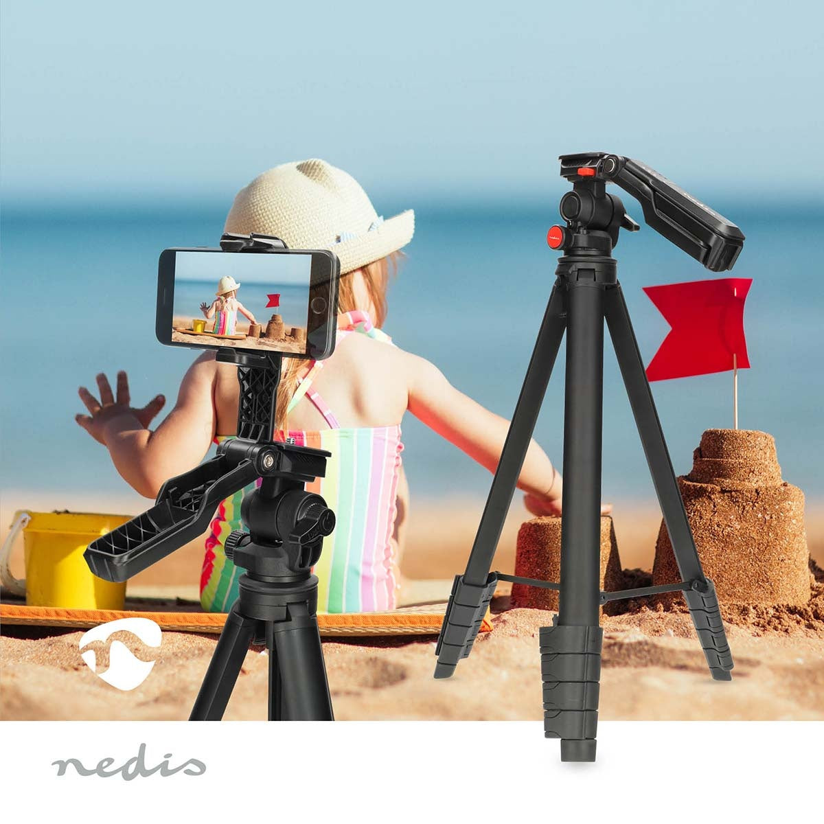 Tripod, 3kg Load, 41.5-160cm Height, Pan & Tilt
