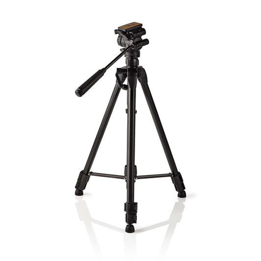 Tripod | Maximum load capacity: 3.0 kg | Minimum working height: 60.0 cm | Maximum working height: 165.0 cm | 3 Segment | Pan & Tilt | Suitcase included | Self-adjusting feet | ABS / Aluminum | Black
