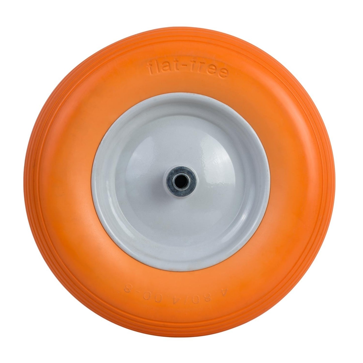 Tubeless wheelbarrow wheel 4.00-8 orange and white