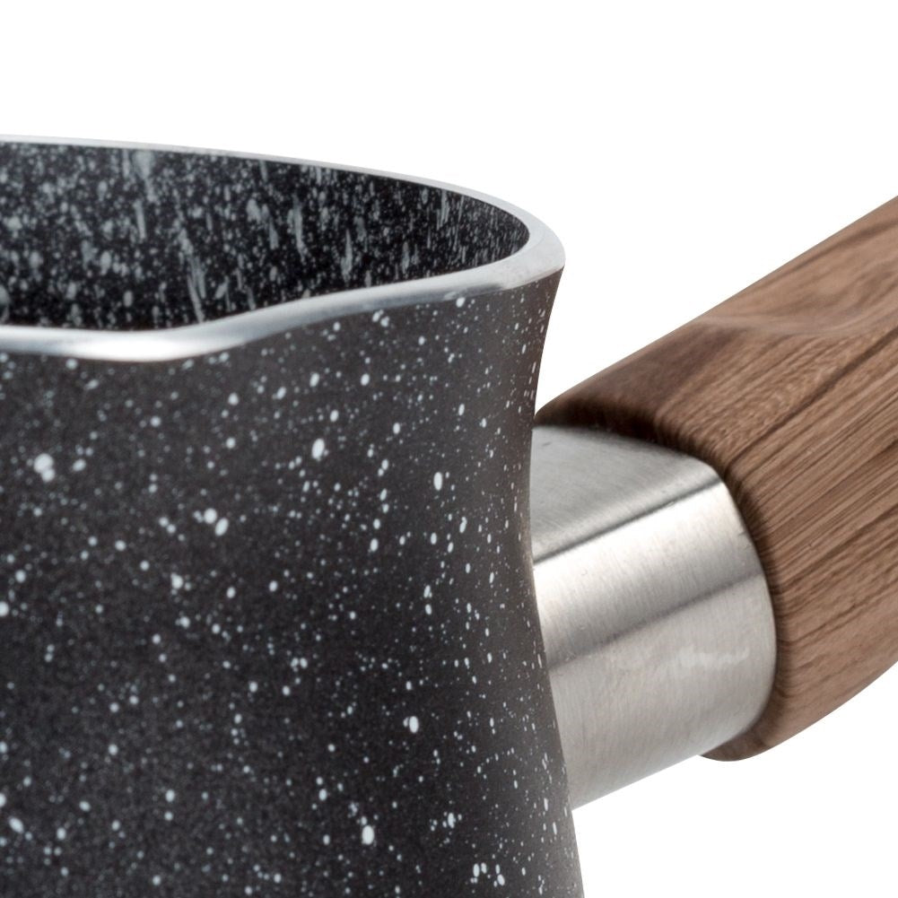 Turkish Coffee Pot: Aluminium, Non-stick Granite, Comfortable Handle