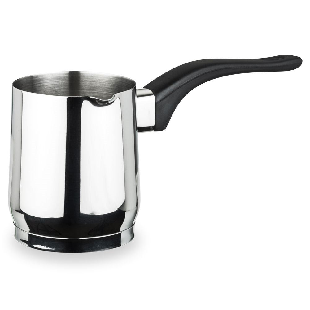 Turkish Coffee Pot: Stainless Steel & Heat Resistant Handle