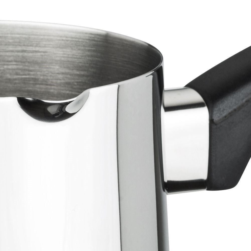 Turkish Coffee Pot: Stainless Steel & Heat Resistant Handle