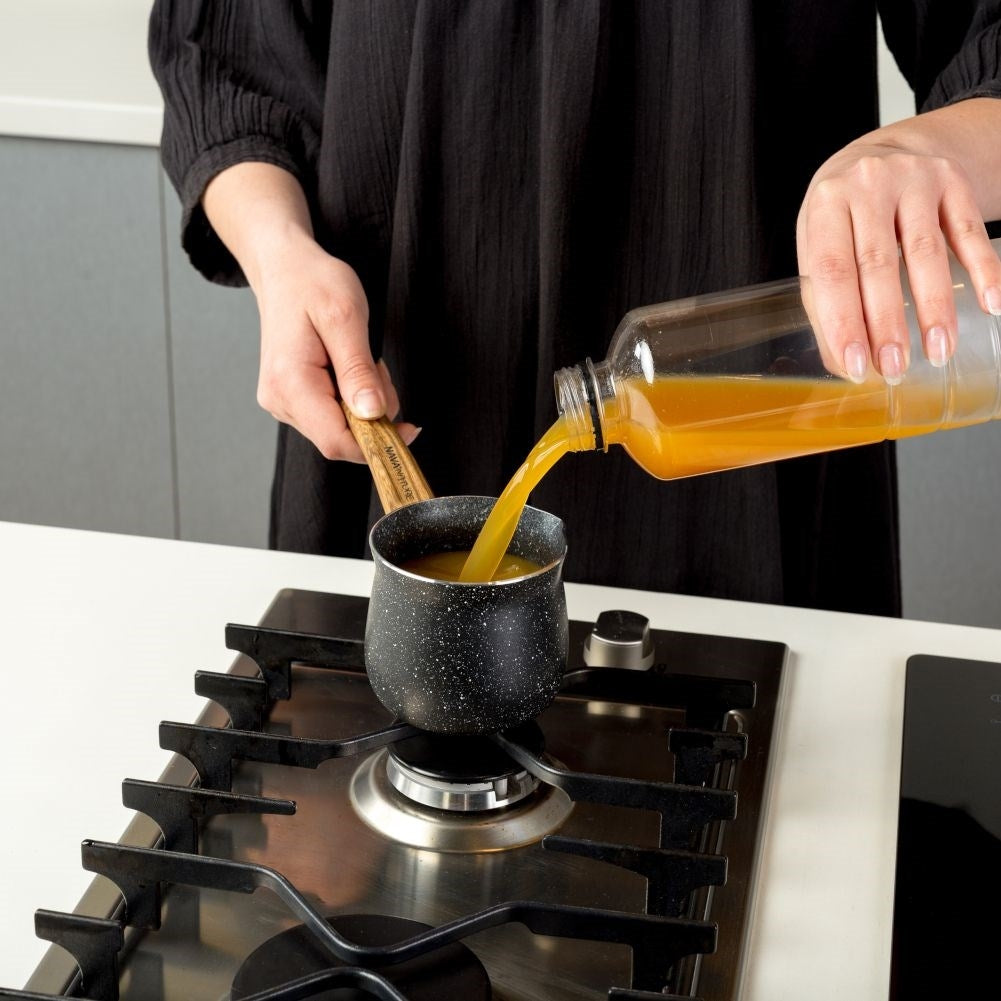 Turkish coffee pot in aluminum with non-stick coating