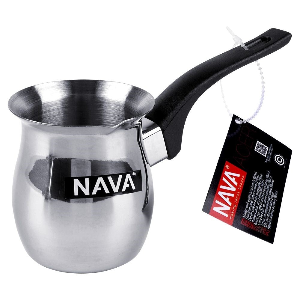 Turkish coffee stirrer in stainless steel with heat-resistant handle