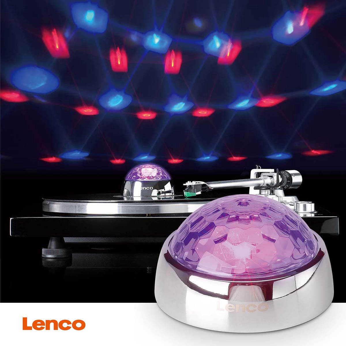 Turntable Record Stabilizer with LED Light, Silver, 250g