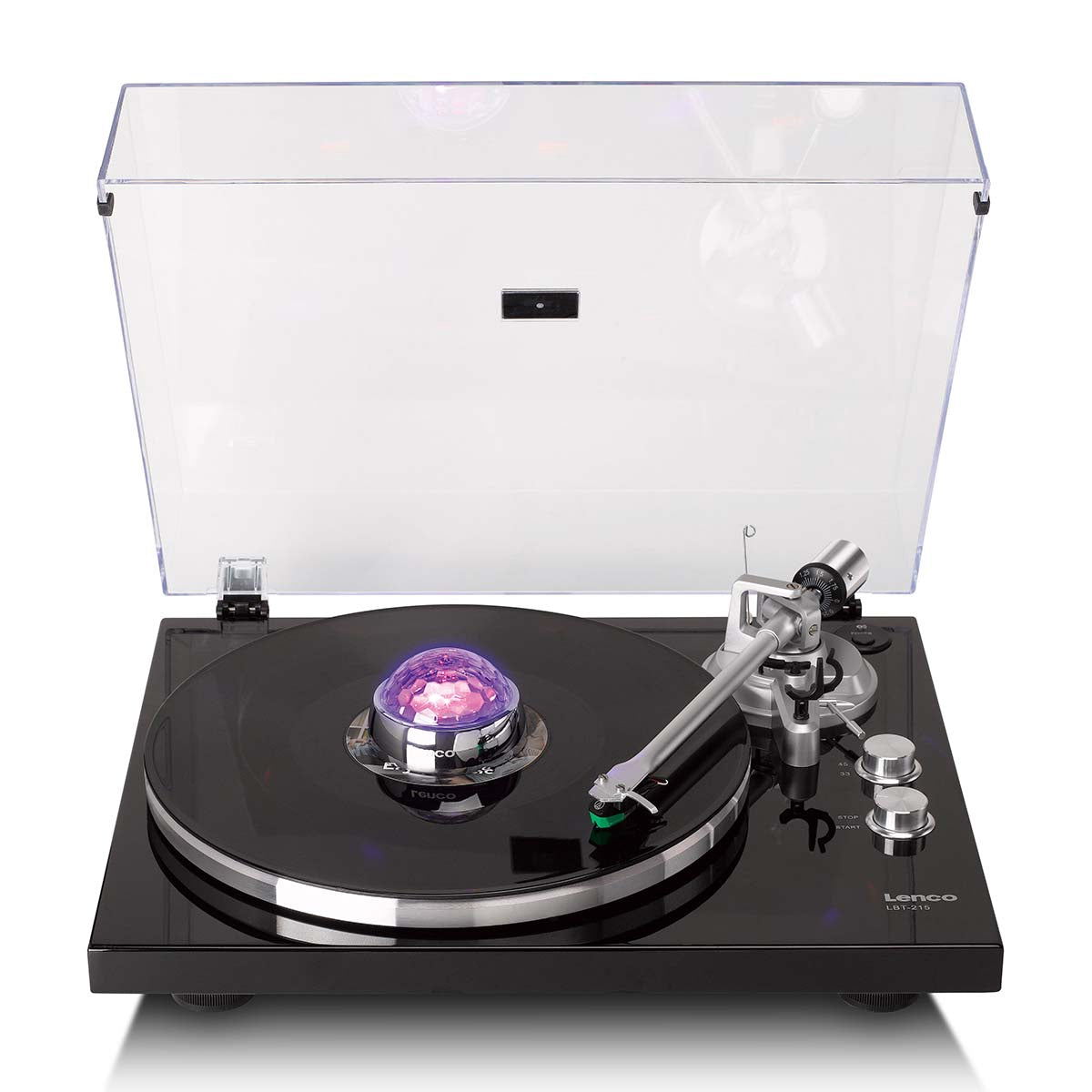 Turntable Record Stabilizer with LED Light, Silver, 250g