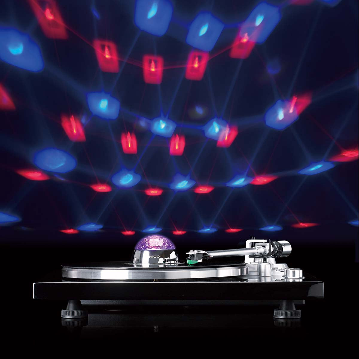 Turntable Record Stabilizer with LED Light, Silver, 250g