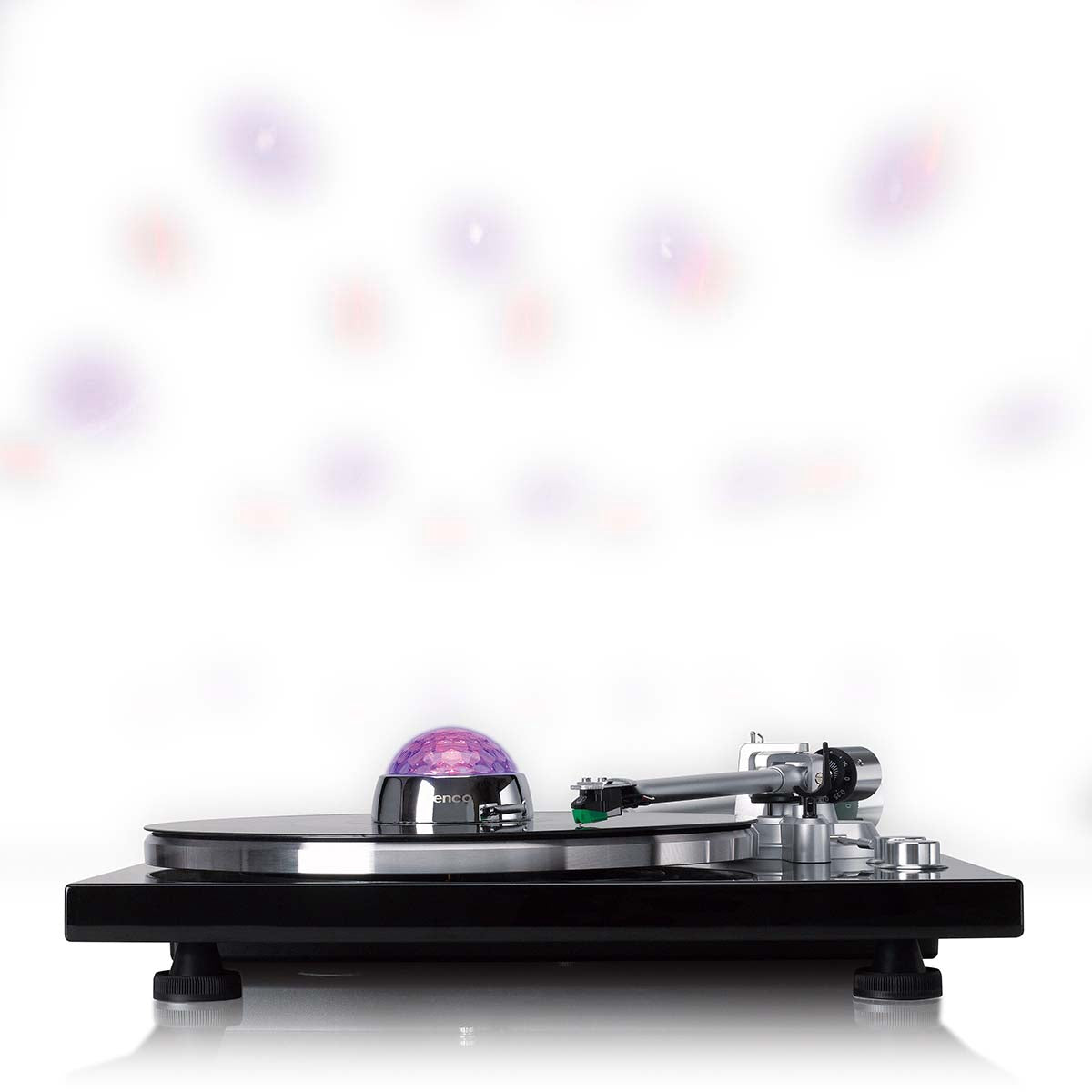 Turntable Record Stabilizer with LED Light, Silver, 250g