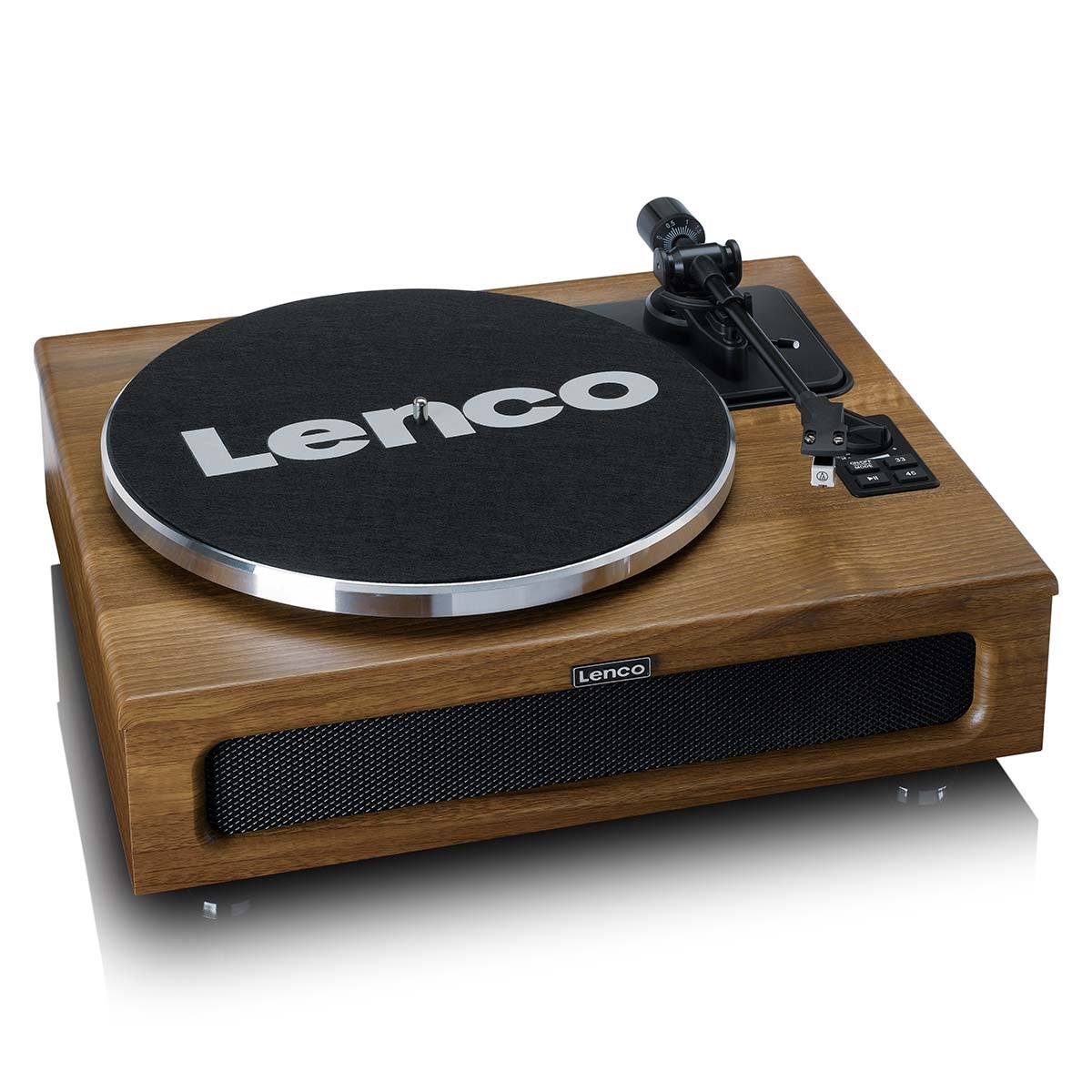 Turntable with 4 speakers built-in and Bluetooth® reception Wood