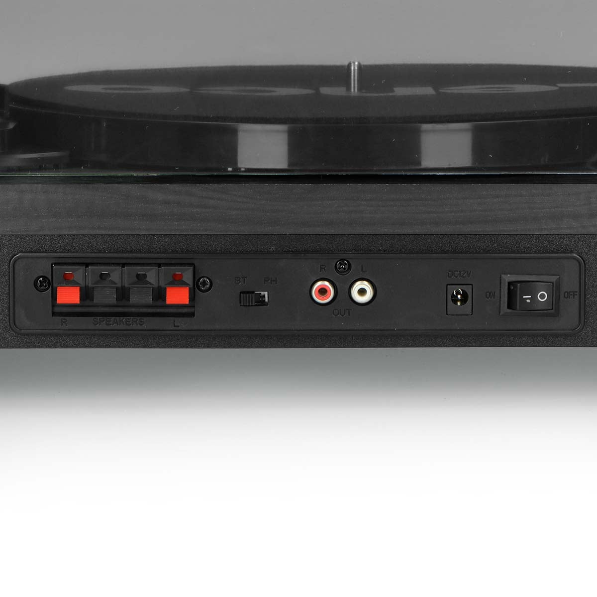 Turntable with Bluetooth® and two external speakers Black