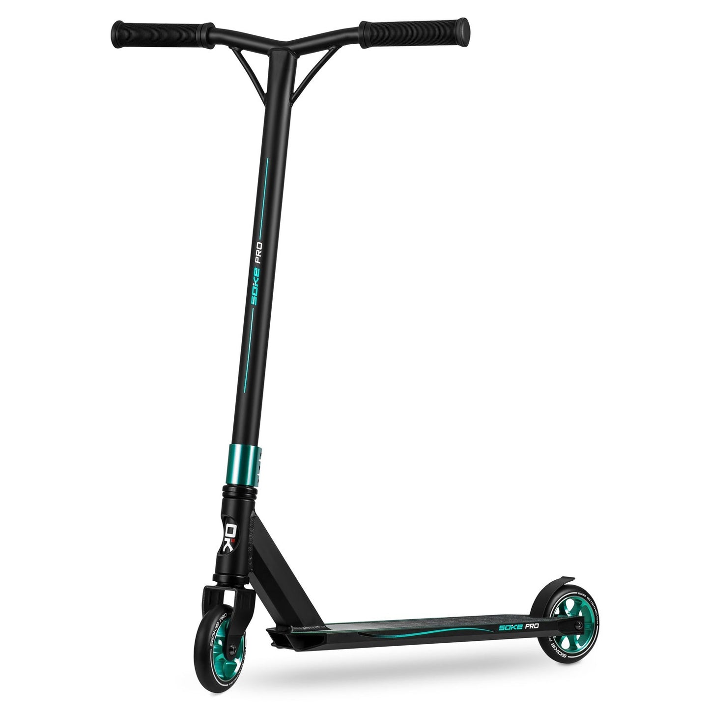 Turquoise Stunt kick bike SOKE PRO
