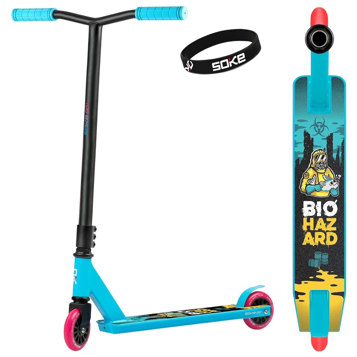 Turquoise Trick Scooter SOKE GO!