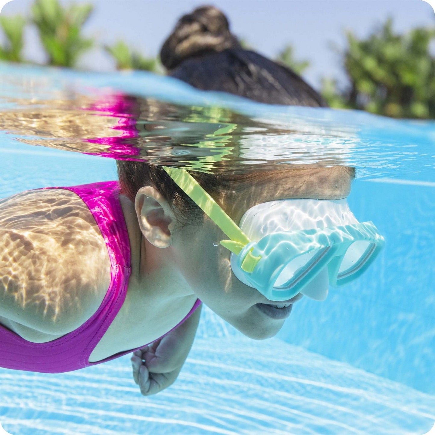 Turquoise swimming mask Bestway 22011