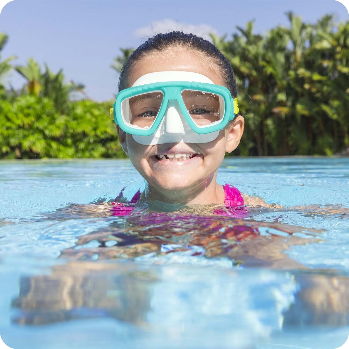 Turquoise swimming mask Bestway 22011