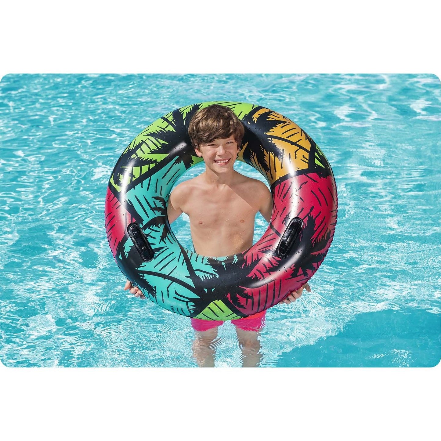 Turquoise swimming ring 91 cm Bestway 36350