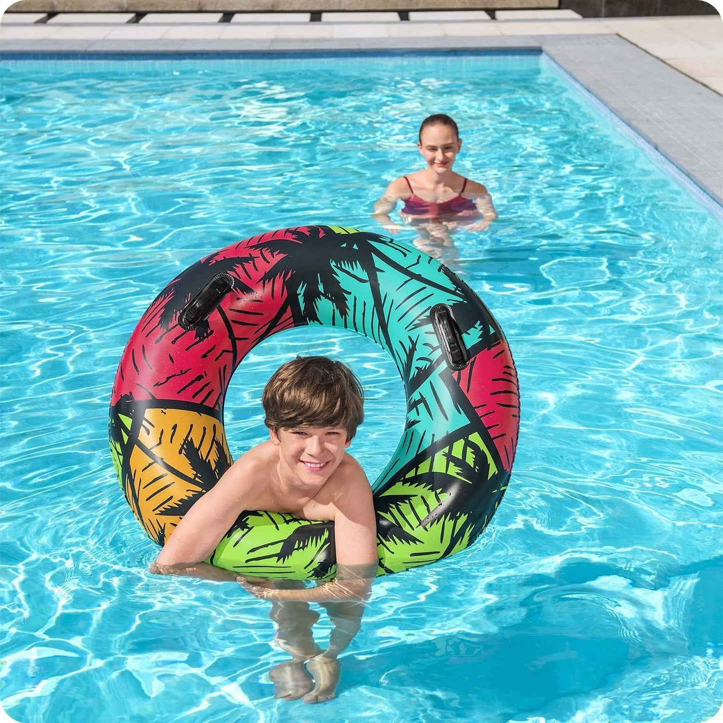 Turquoise swimming ring 91 cm Bestway 36350