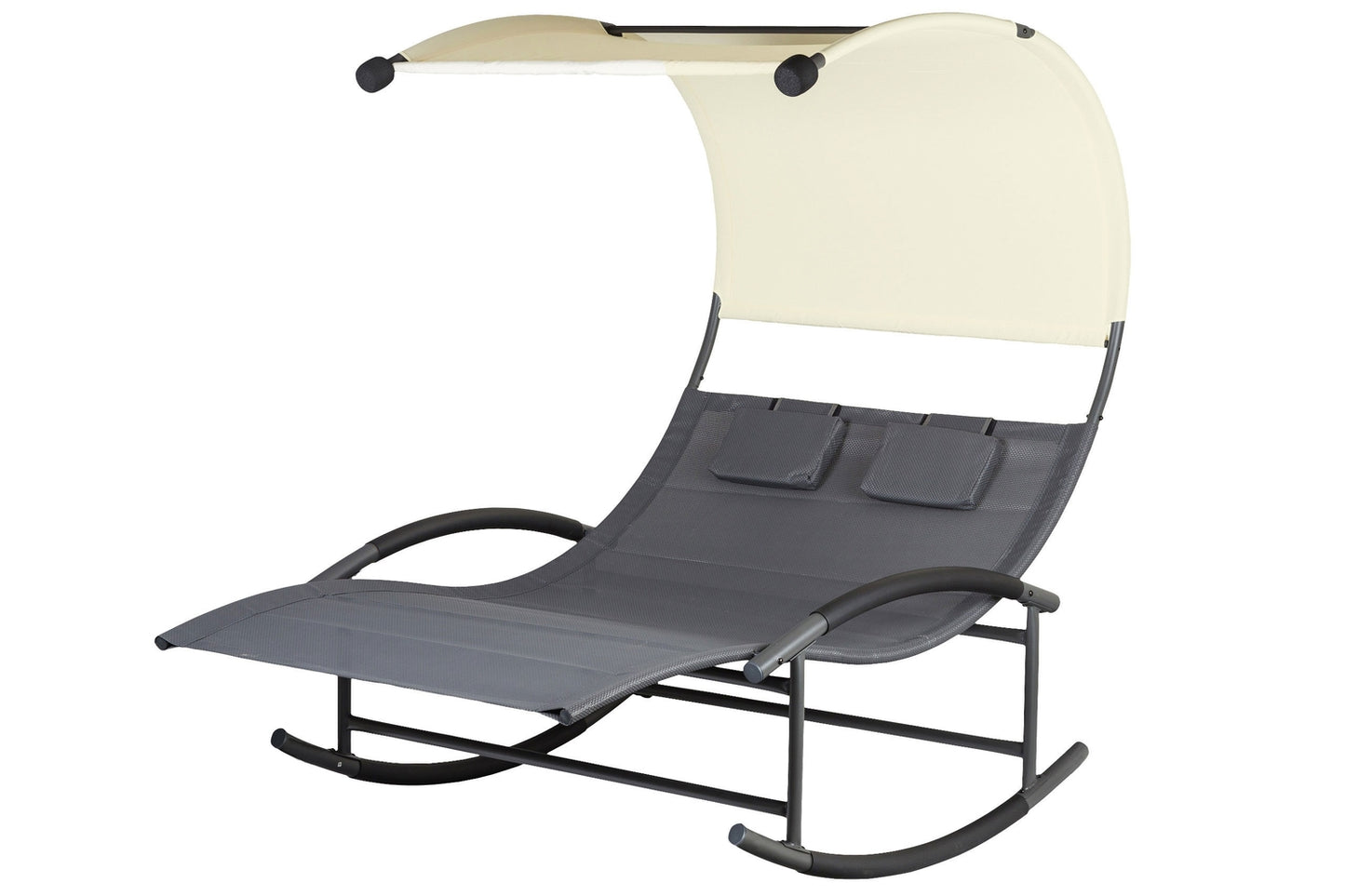 Two-Person Rocking Lounger with Canopy + Cushions MultiGarden