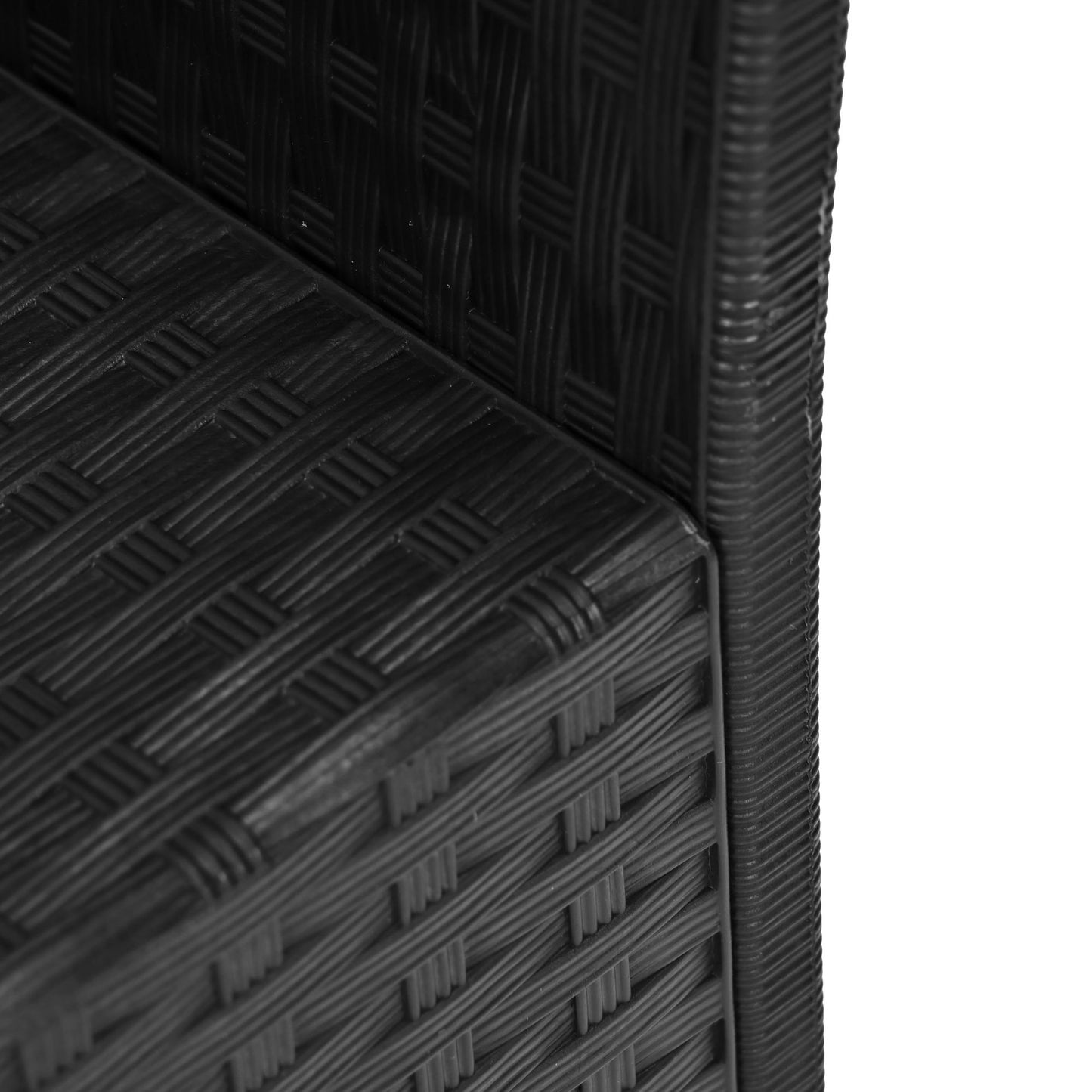 Two-Seater Outdoor Sofa with Cushion, Rattan Effect