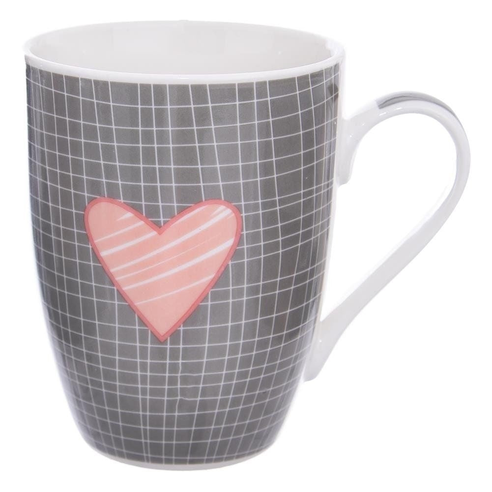 Two comfortable porcelain heart mugs - perfect gift!