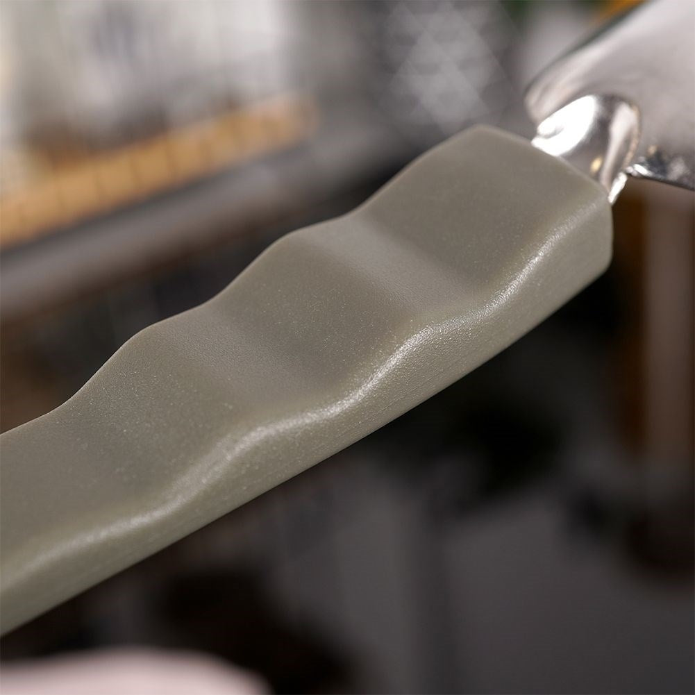 Two decorative spoons 20cm & 18cm for sauces, stainless steel