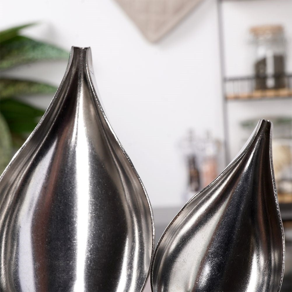 Two decorative spoons 20cm & 18cm for sauces, stainless steel