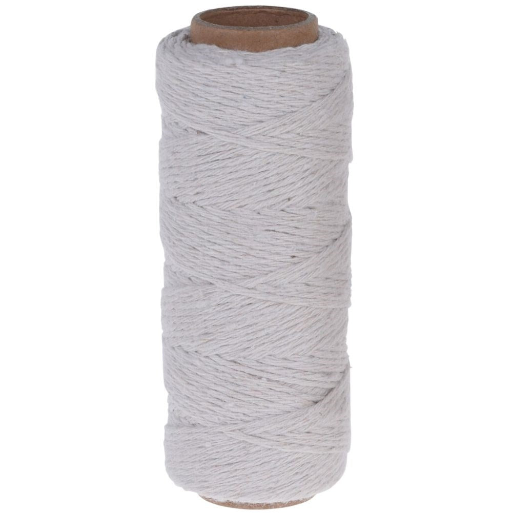 Two garden cords beige/brown, 40 & 60m rolls