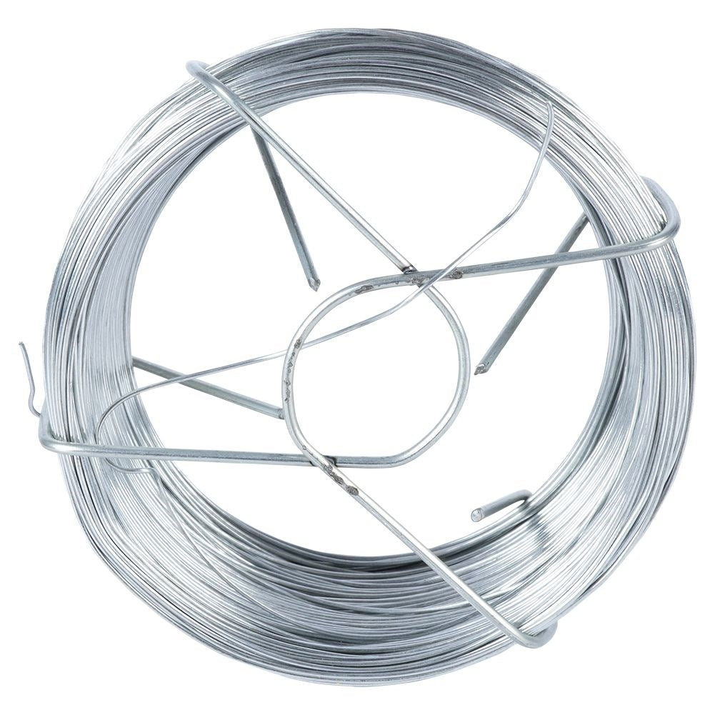 Two garden wires, 50m - metal & plastic coated green