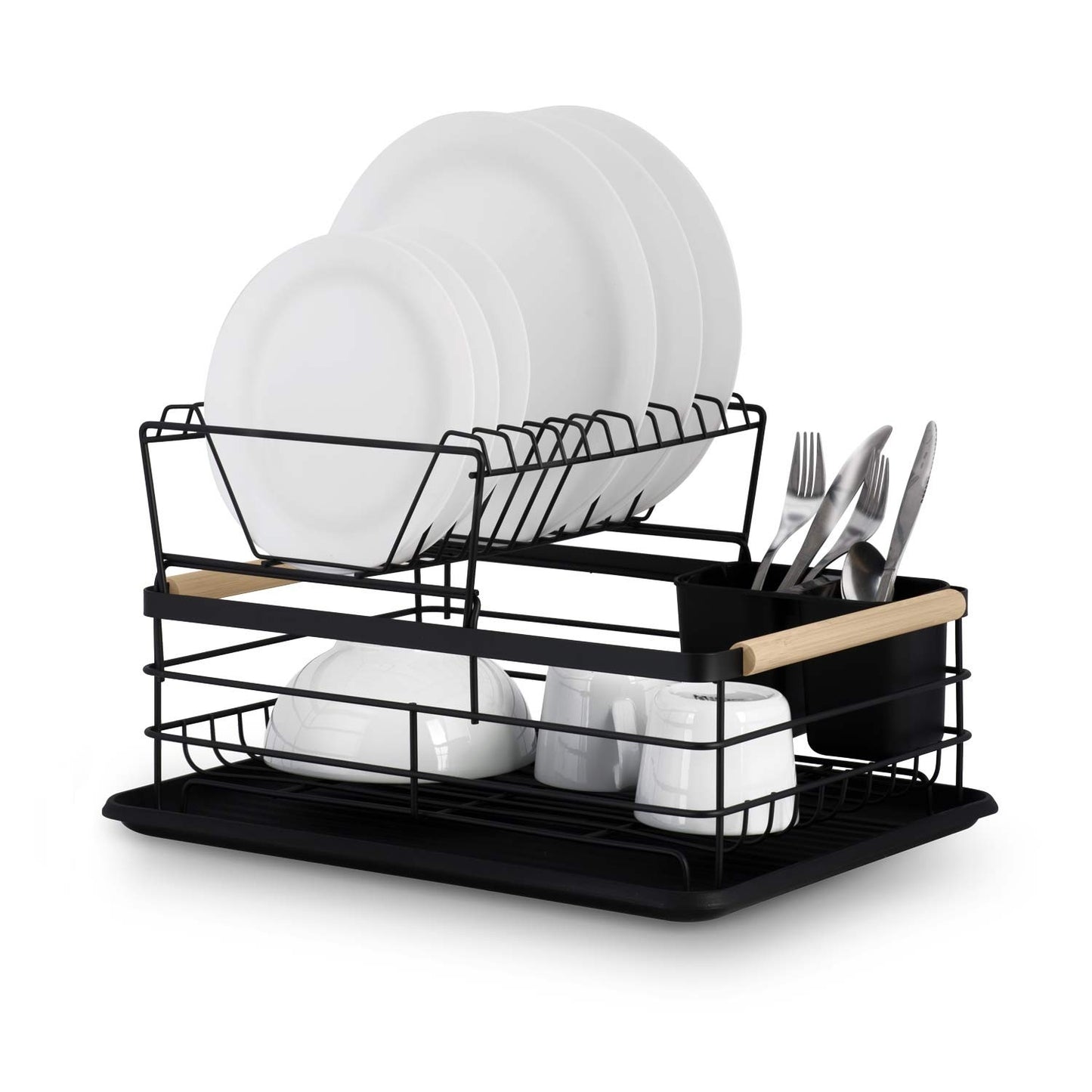 Two-level dish dryer MS-601 Massido, black