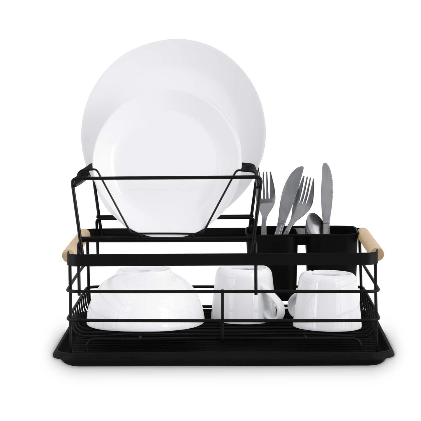 Two-level dish dryer MS-601 Massido, black