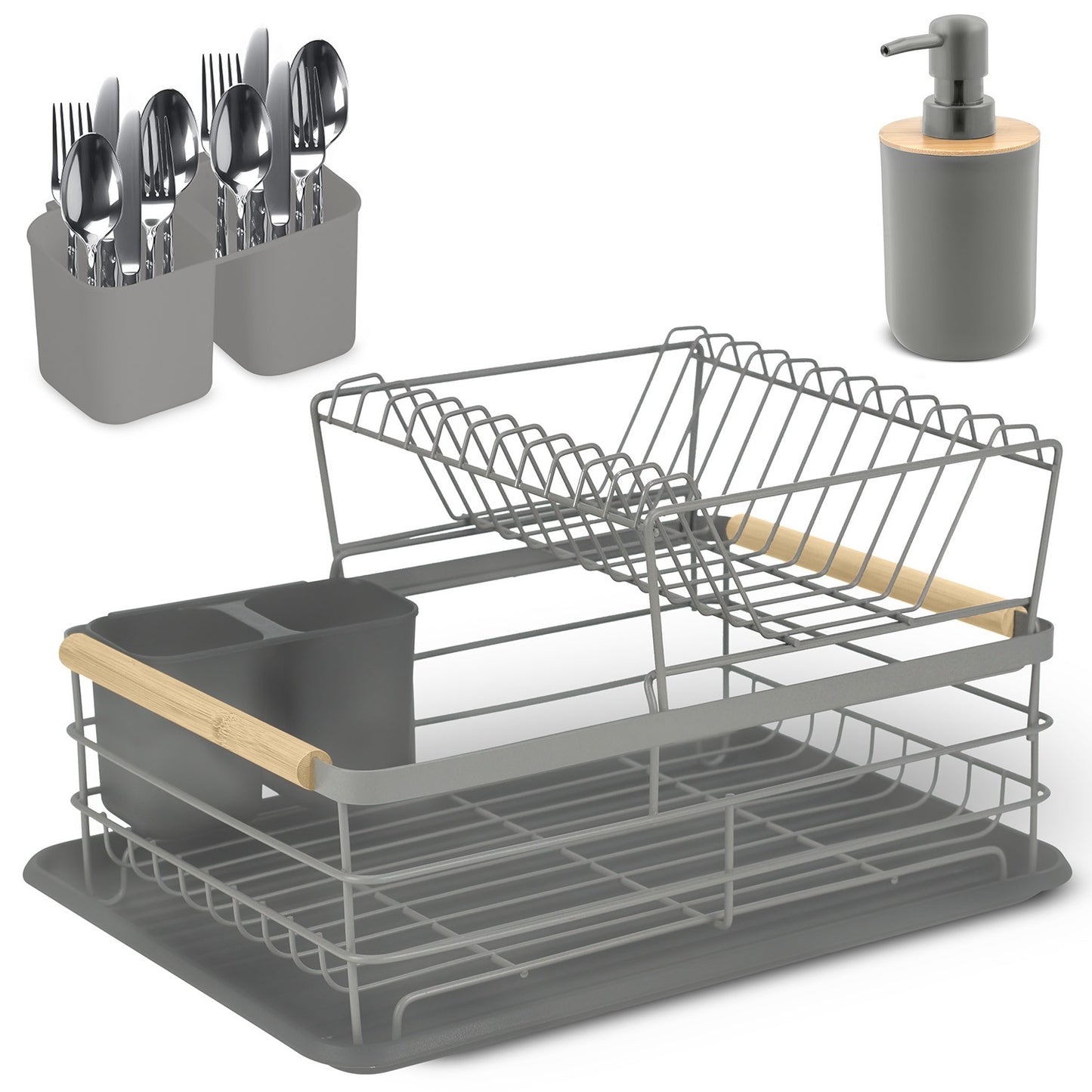 Two-level dish dryer MS-601 Massido gray