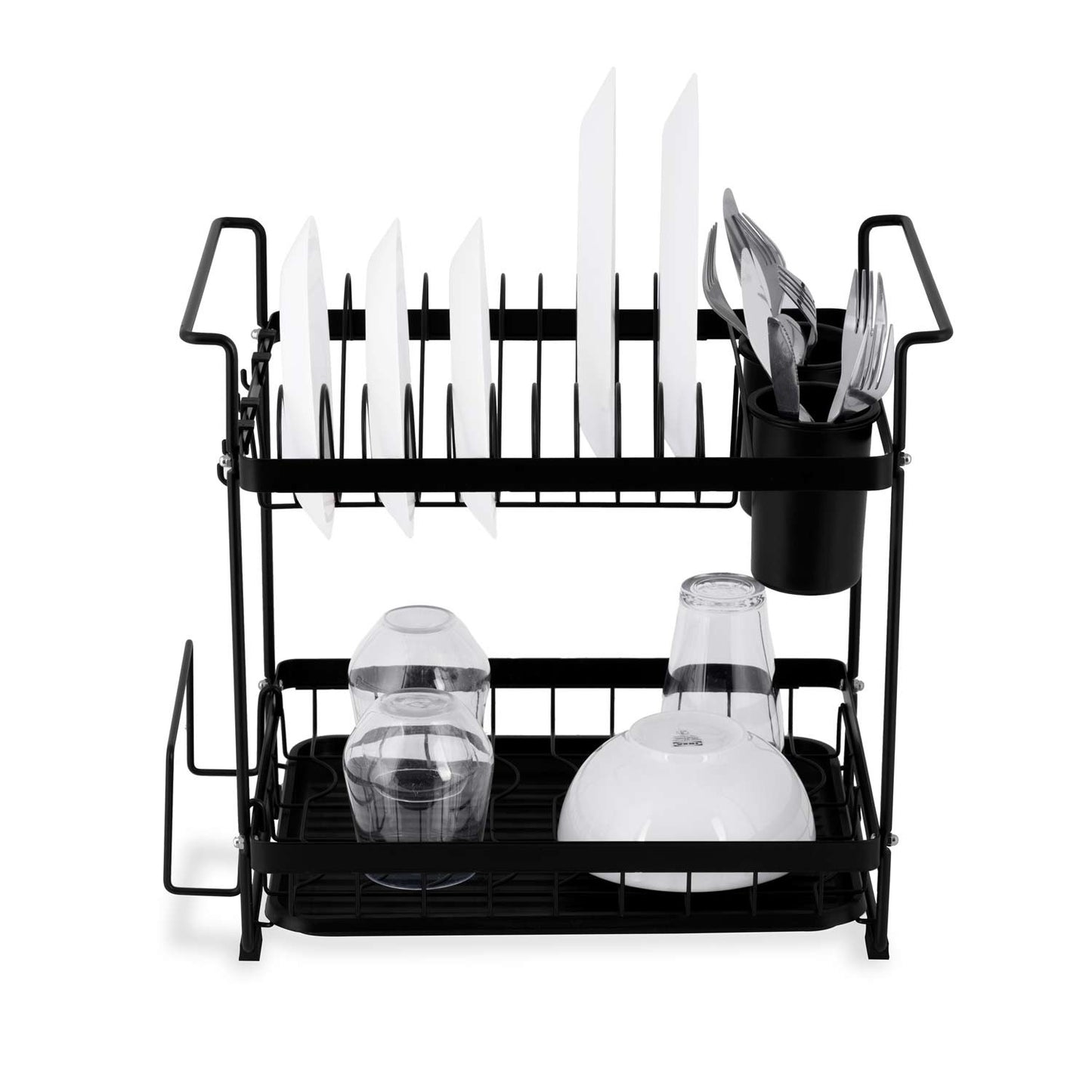 Two-level dish dryer MS-602 Massido, black
