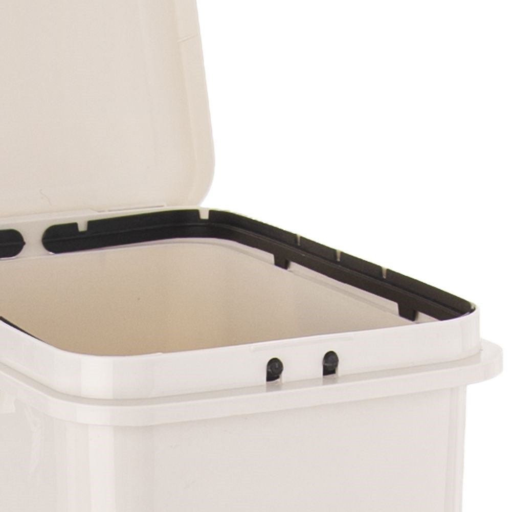 Two-level sorting basket in beige plastic, 17.5L per basket