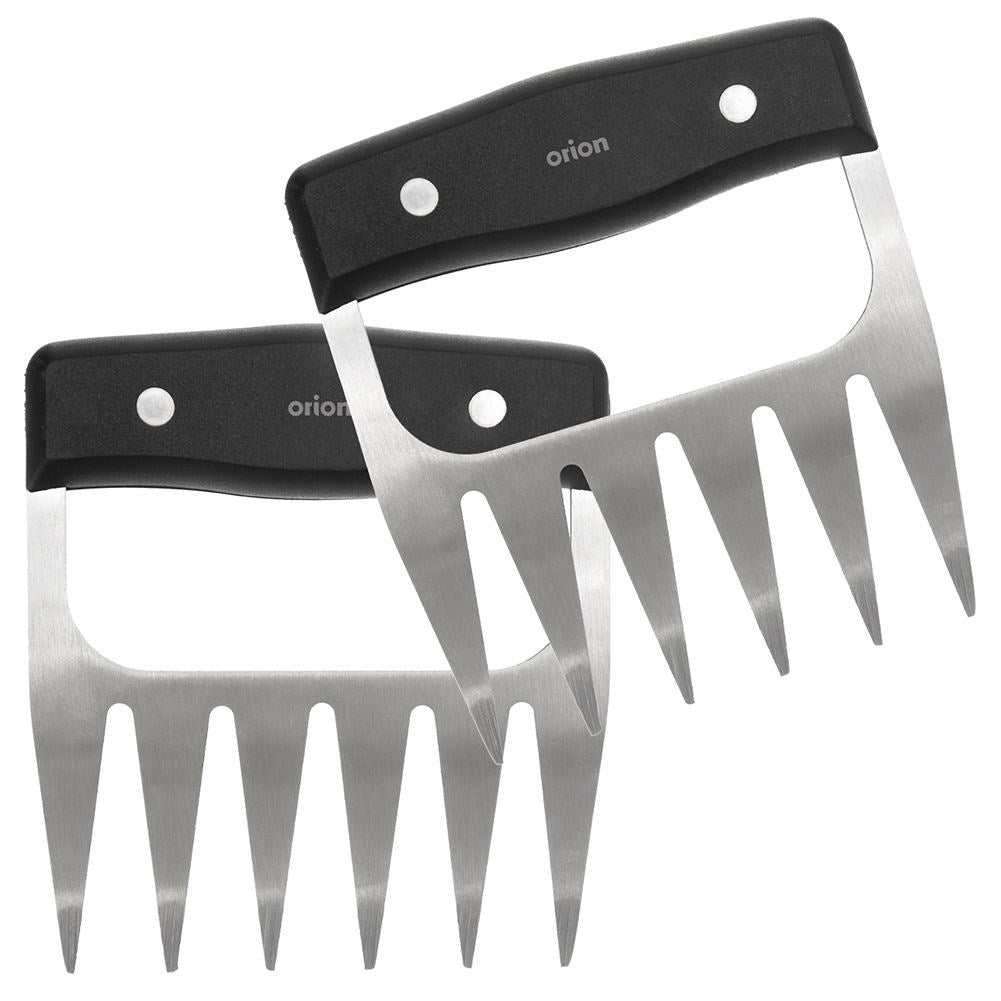 Two meat forks in stainless steel for pulled pork and more