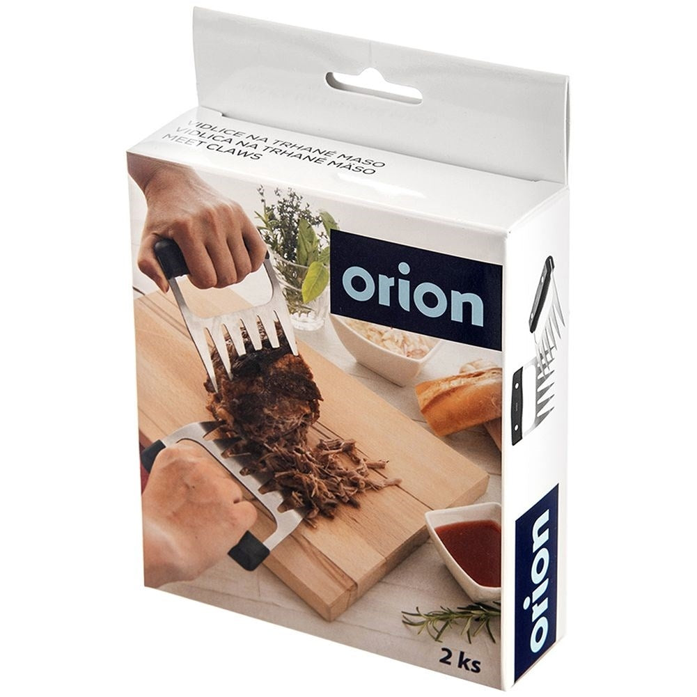 Two meat forks in stainless steel for pulled pork and more