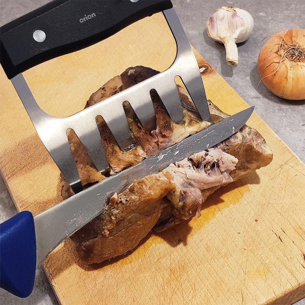 Two meat forks in stainless steel for pulled pork and more