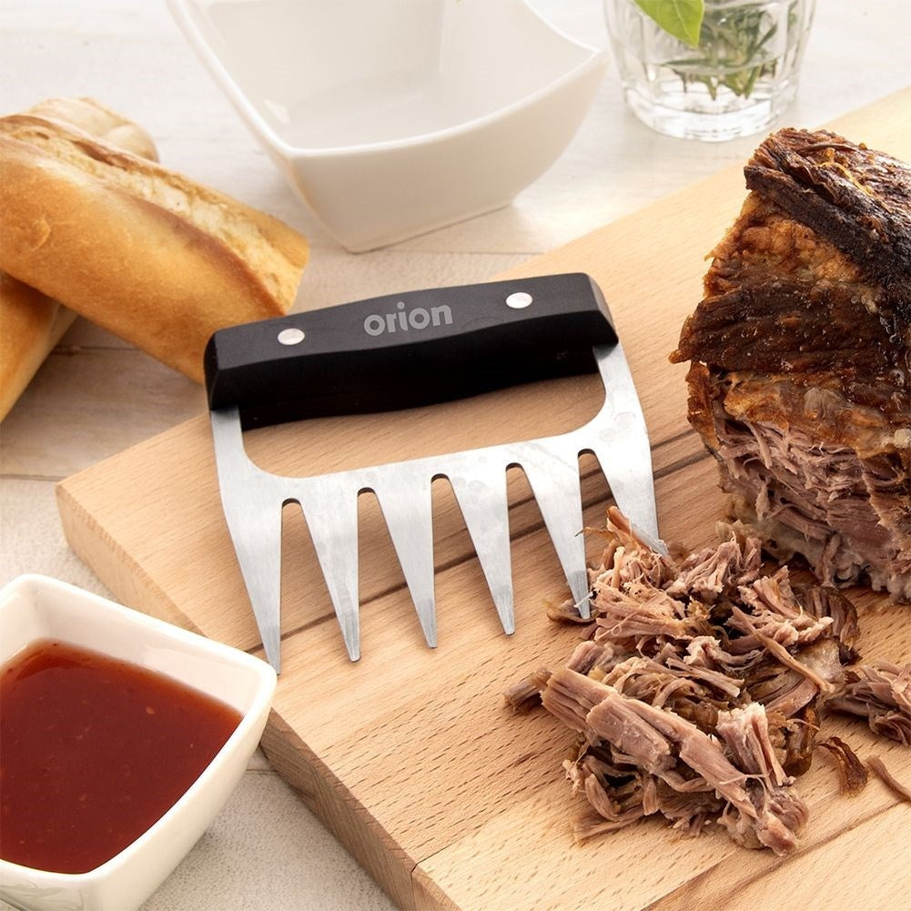 Two meat forks in stainless steel for pulled pork and more