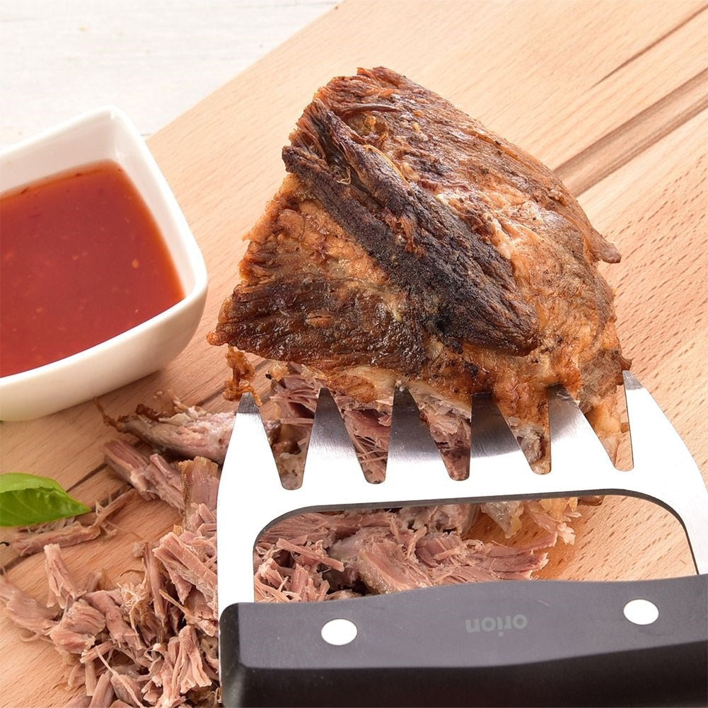 Two meat forks in stainless steel for pulled pork and more