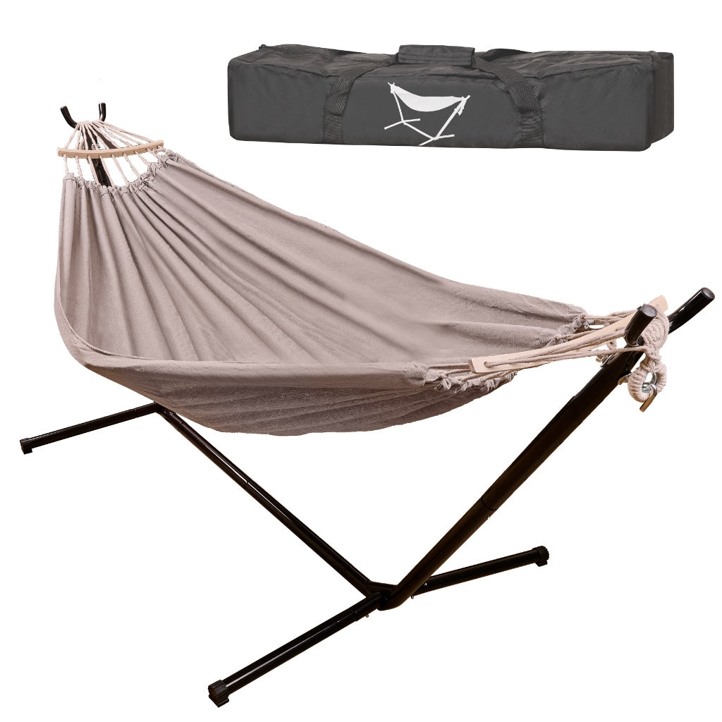 Two-person garden hammock with frame 200 cm