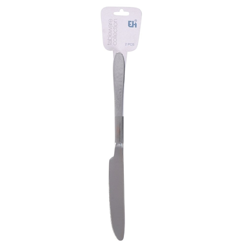 Two stainless dinner knives 24 cm, dishwasher safe