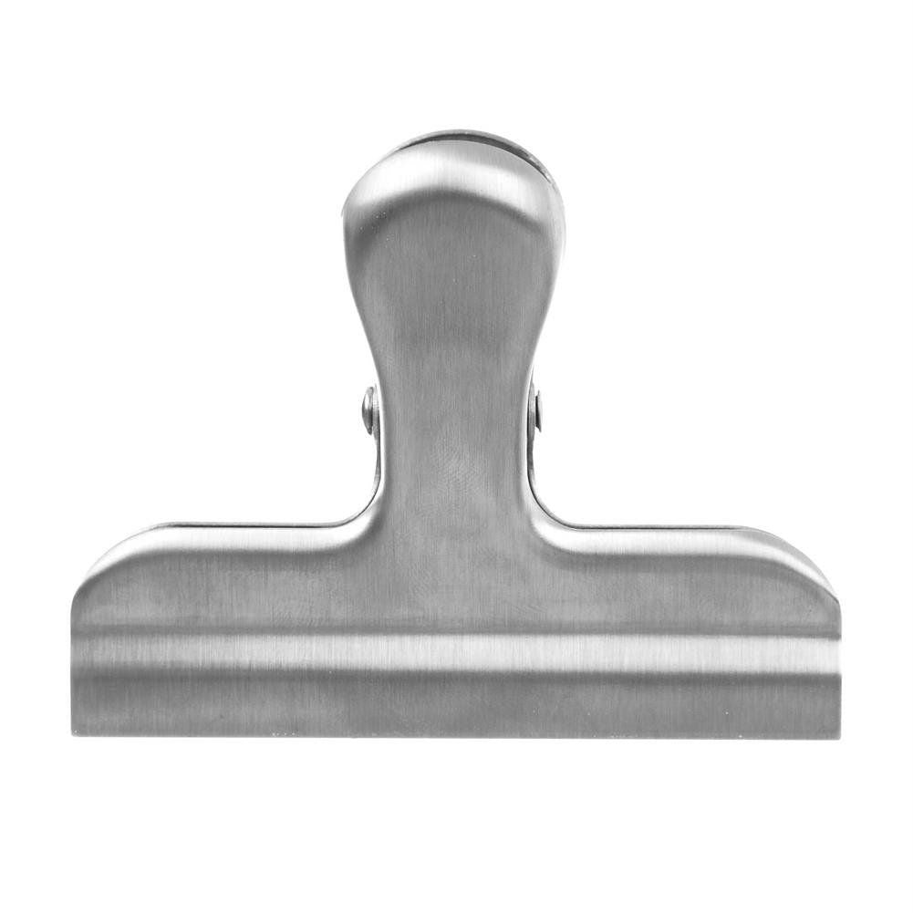 Two stainless steel clamps for tight sealing of bags