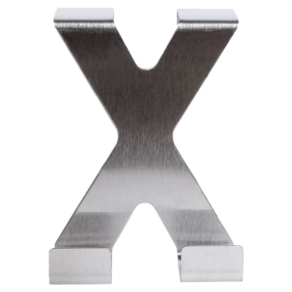 Two stainless steel double door hooks, easy installation