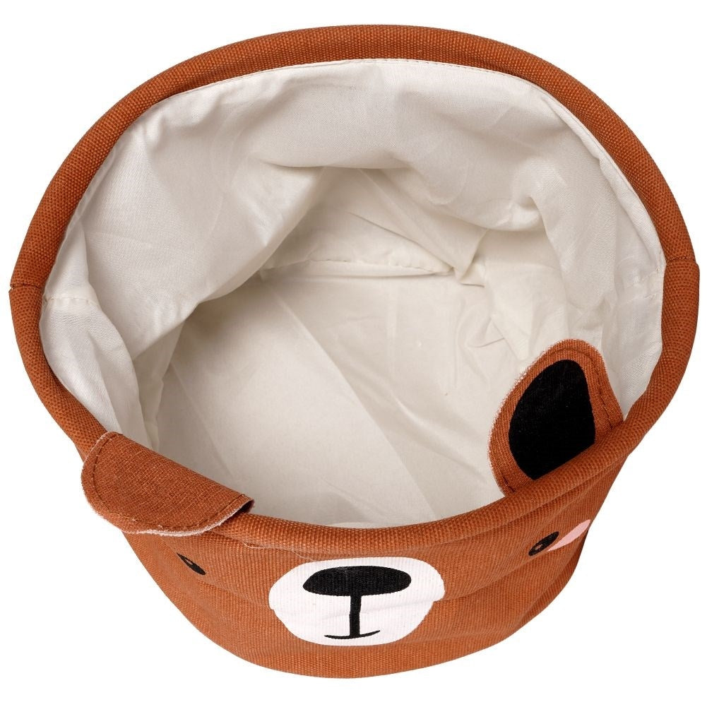 Two toy baskets with a bear motif - spacious and decorative