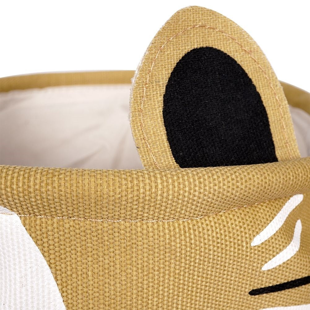Two toy baskets with a tiger motif - spacious and decorative