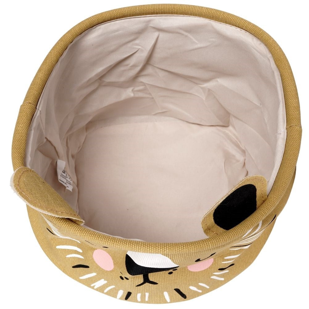 Two toy baskets with a tiger motif - spacious and decorative
