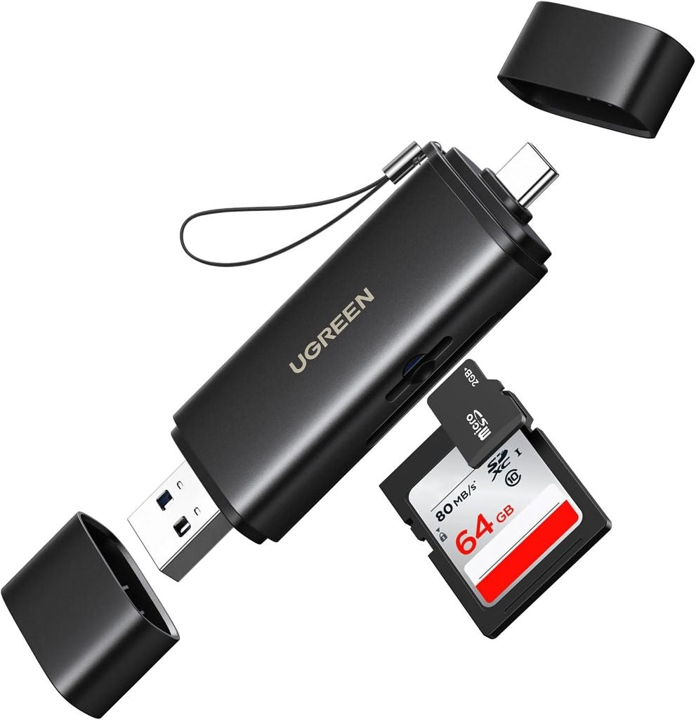 UGREEN 2-in-1 USB-C/USB-A Memory Card Reader
