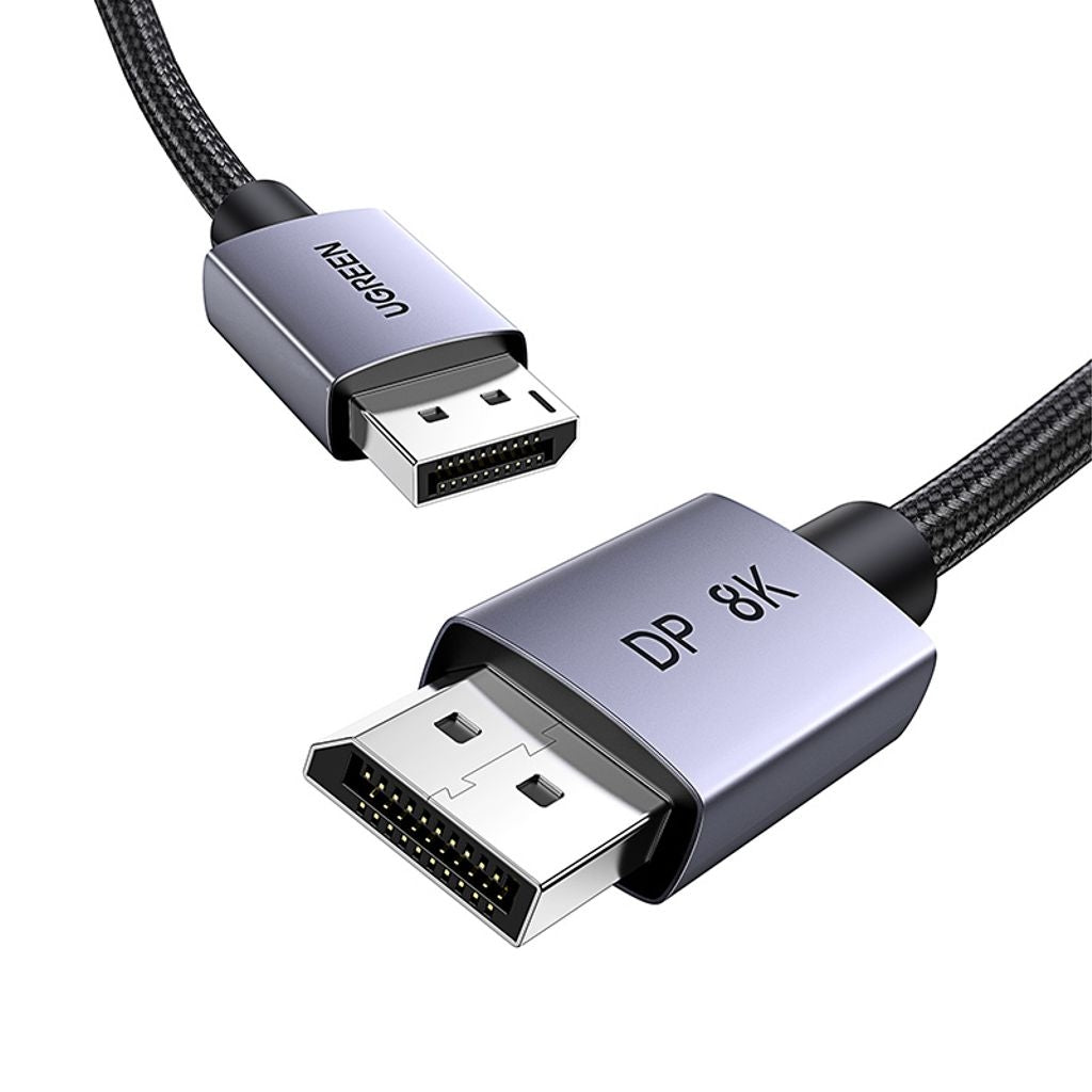 UGREEN DisplayPort 1.4 cable, 8K at 60Hz, 32.4Gbps, 1m - Black